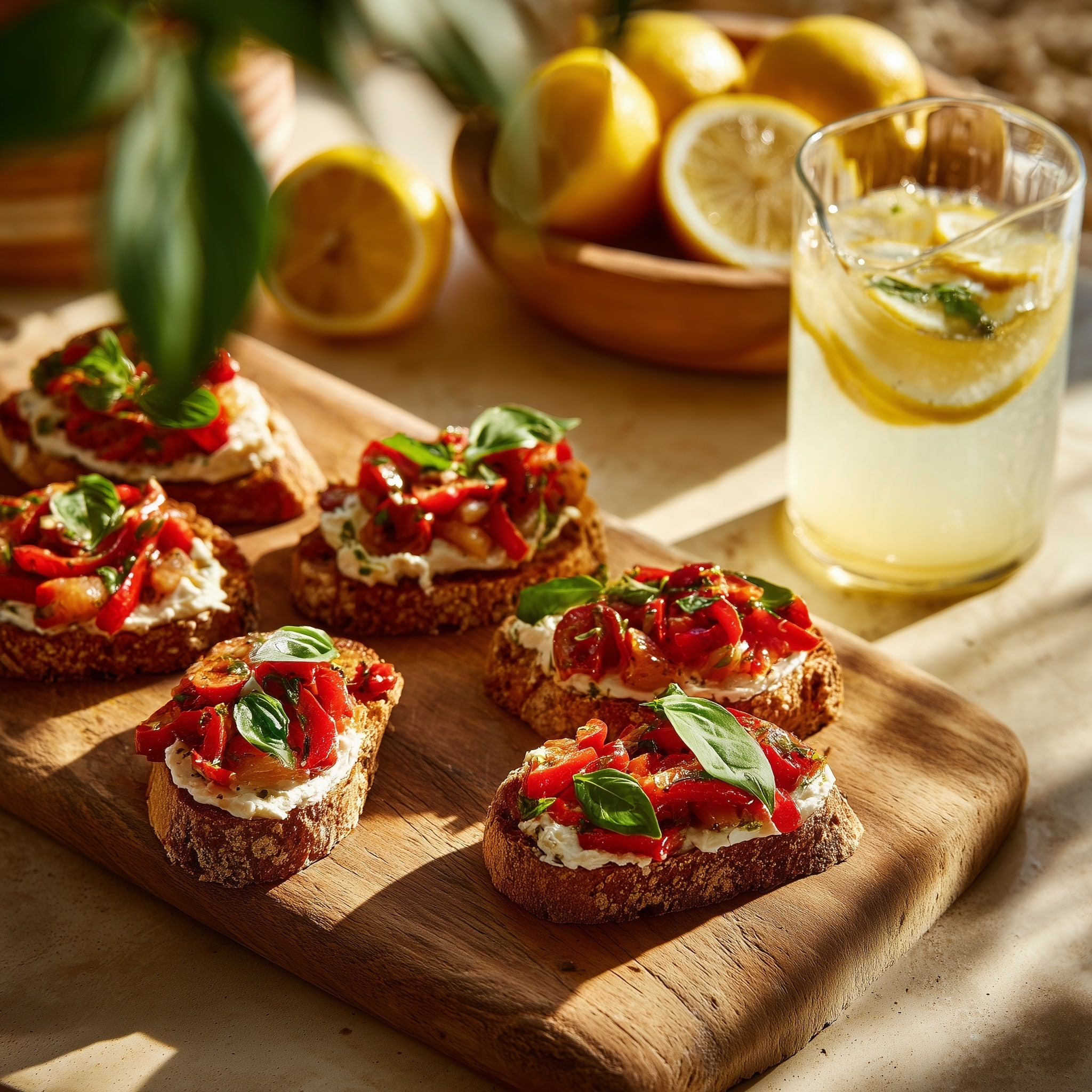 Smashed Cannellini Bean Crostini Recipe - Recipe Image