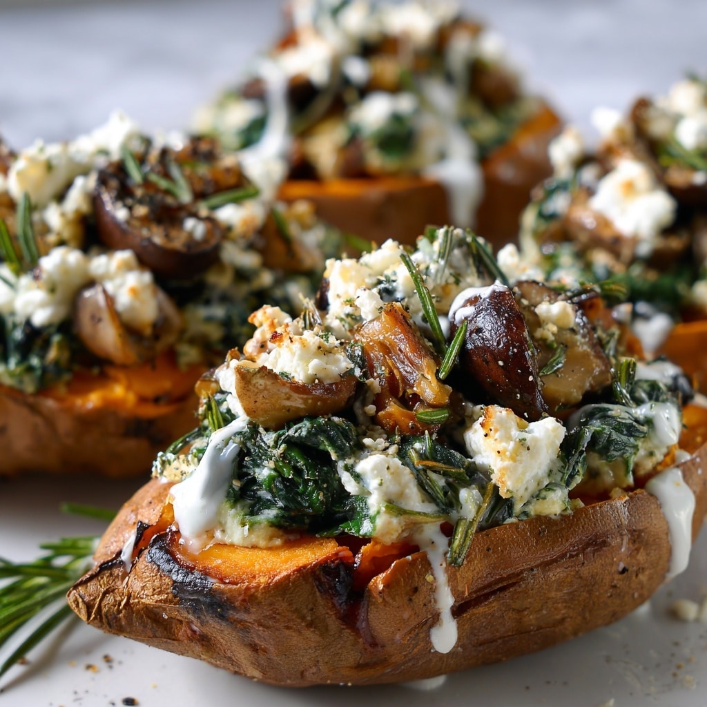 Roasted Sweet Potato Rounds with Honey & Feta Recipe