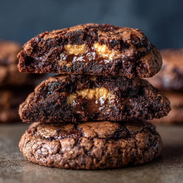 Double Chocolate Salted Caramel Cookies Recipe