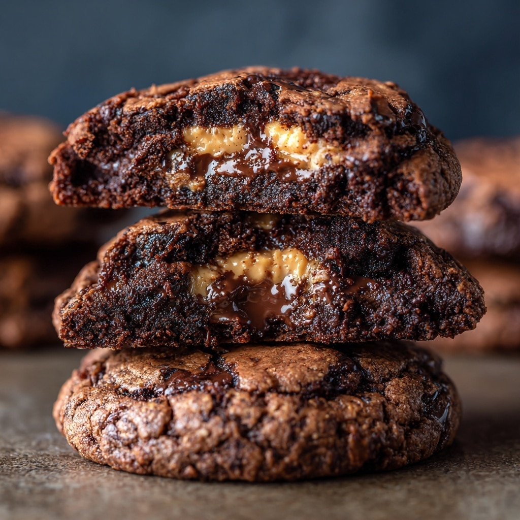 Double Chocolate Salted Caramel Cookies Recipe