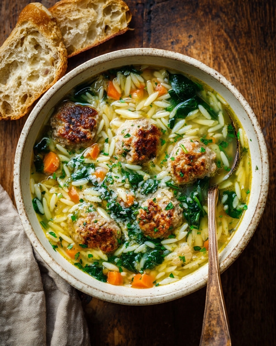 Meatball Minestrone with Pesto Recipe