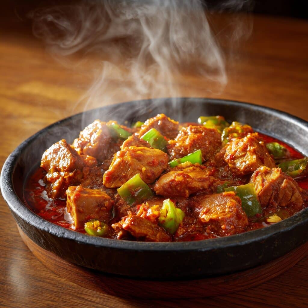 Kadhai Chicken Chargha with Mint Raita and Naan Recipe