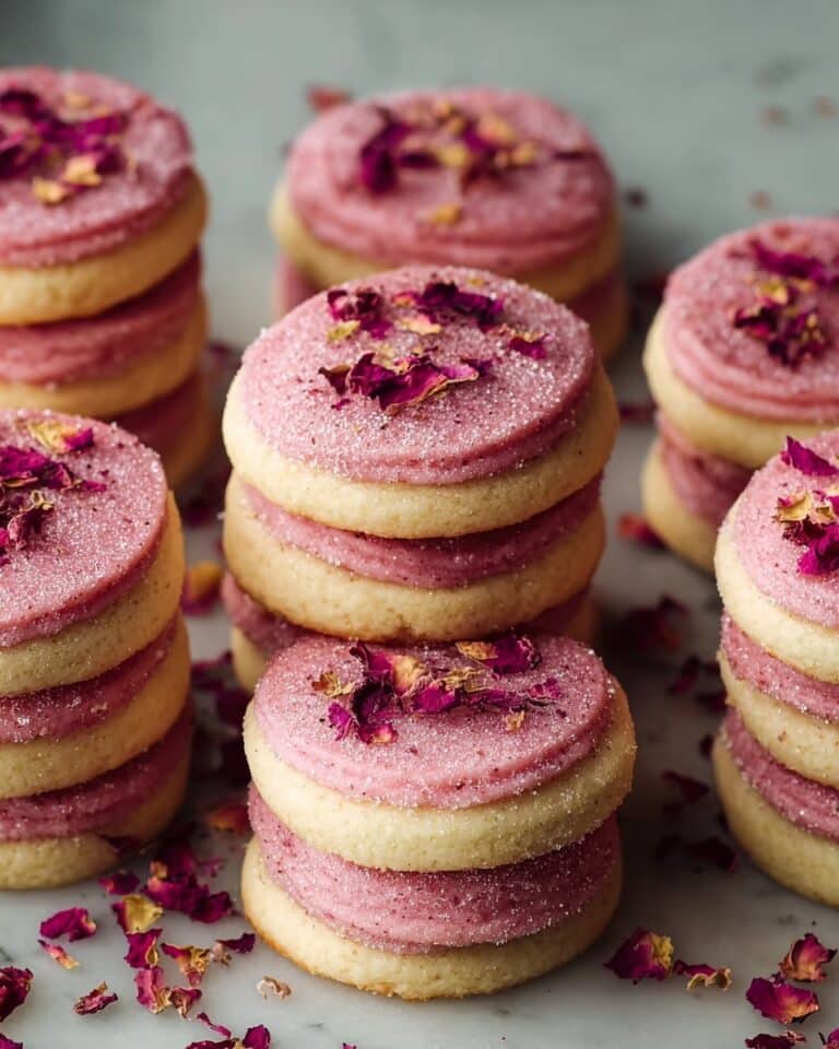 Raspberry Rose Cookies Recipe
