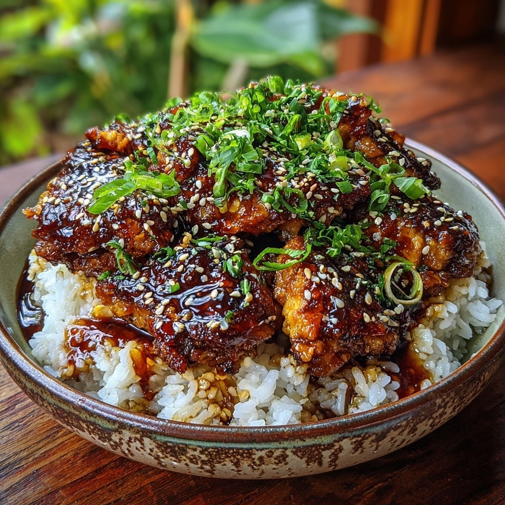 TikTok Easy Trending Honey BBQ Chicken Rice Recipe - Recipe Image