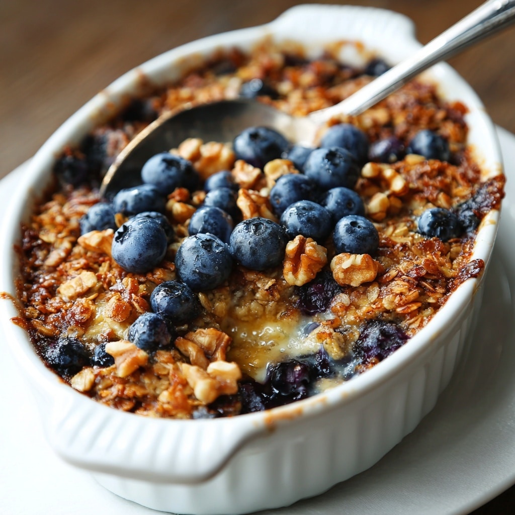 Blueberry Baked Oatmeal Recipe - Recipe Image