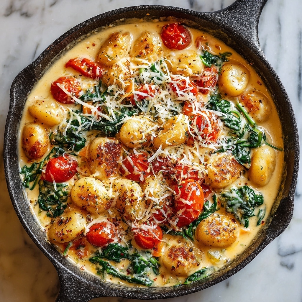 Creamy Chicken and Gnocchi with Sun-Dried Tomatoes and Spinach Recipe - Recipe Image