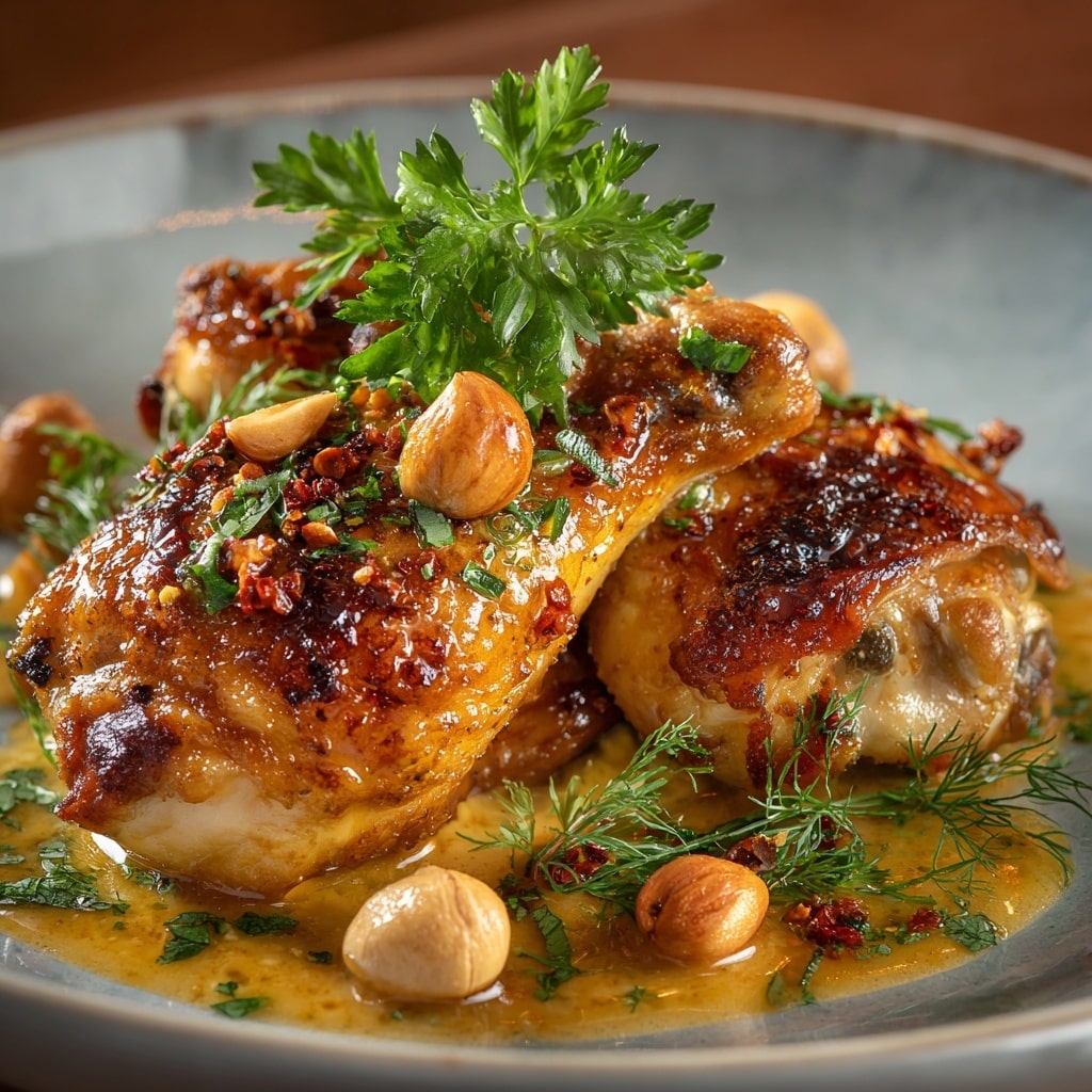 Chipotle Chicken with Chunky Pistachio Sauce Recipe