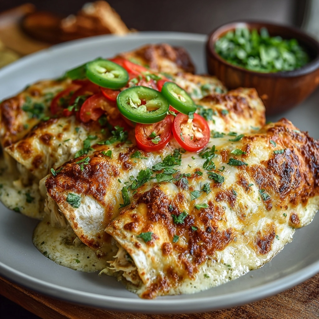 20-Minute Green Chile Chicken Enchiladas Recipe