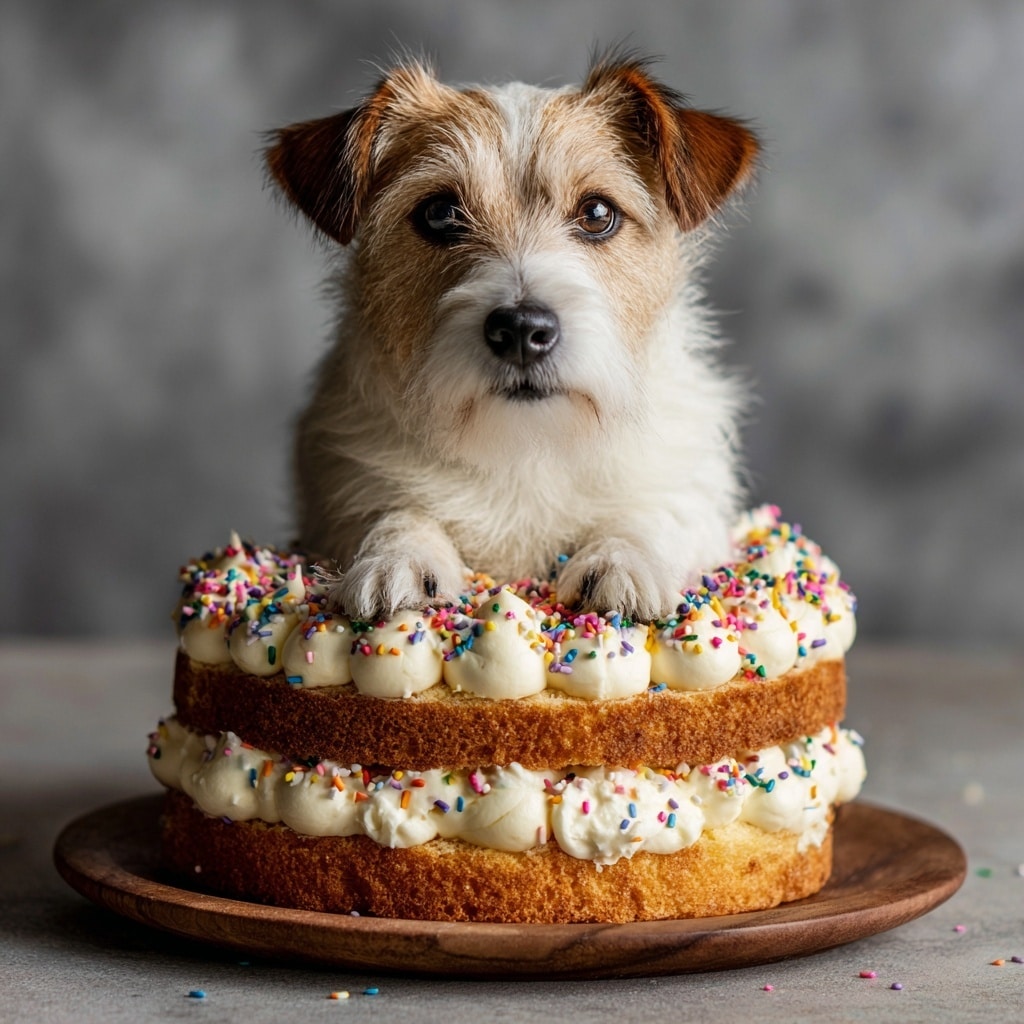 3-Ingredient Dog Cake with Bananas, Peanut Butter, and Eggs Recipe - Recipe Image