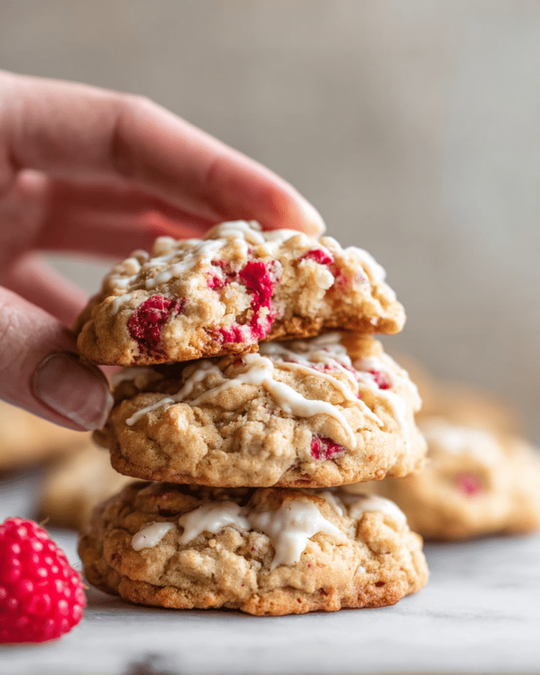 Bakery Style Raspberry White Chocolate Cookies Recipe