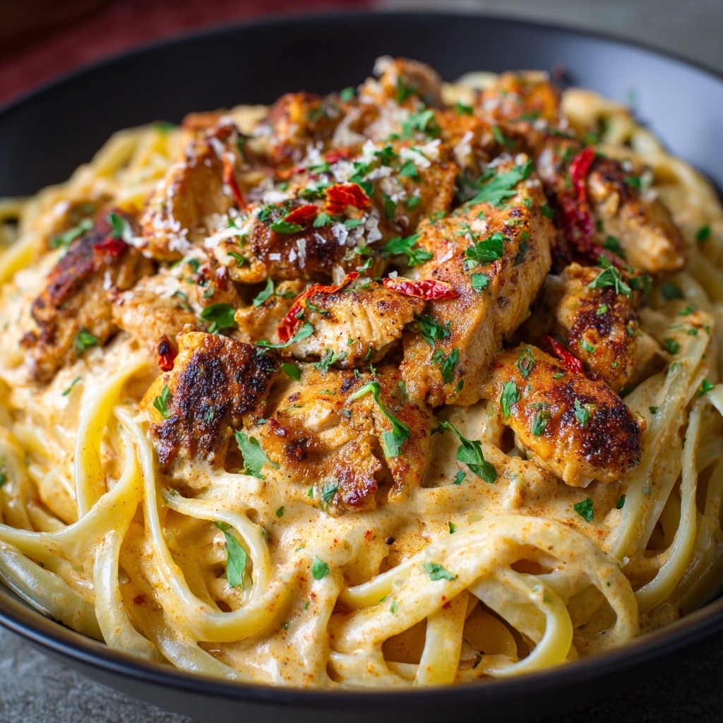 Creamy Cowboy Butter Chicken Pasta Recipe - Recipe Image