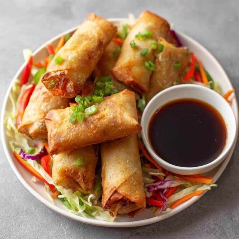 Shrimp Spring Rolls with Peanut Dipping Sauce Recipe