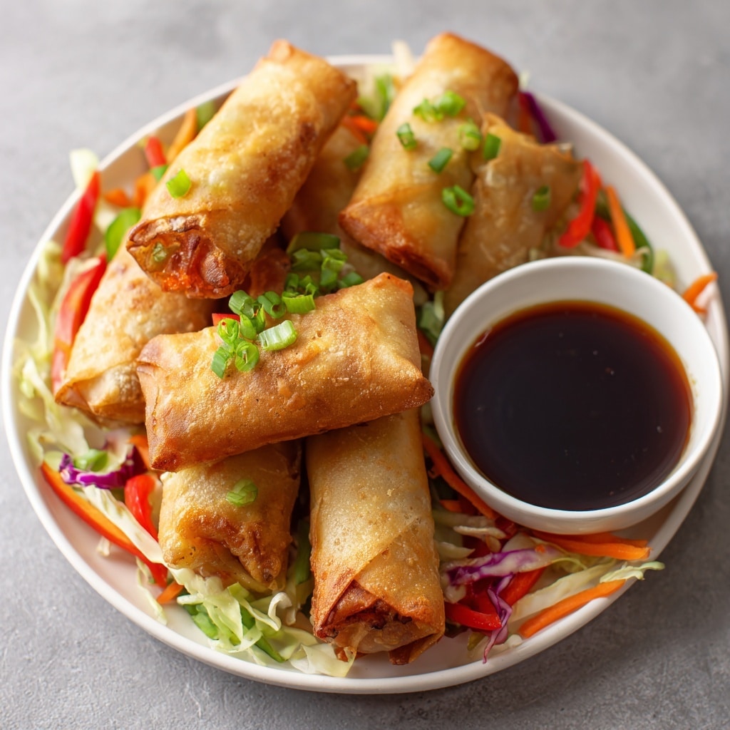Shrimp Spring Rolls with Peanut Dipping Sauce Recipe