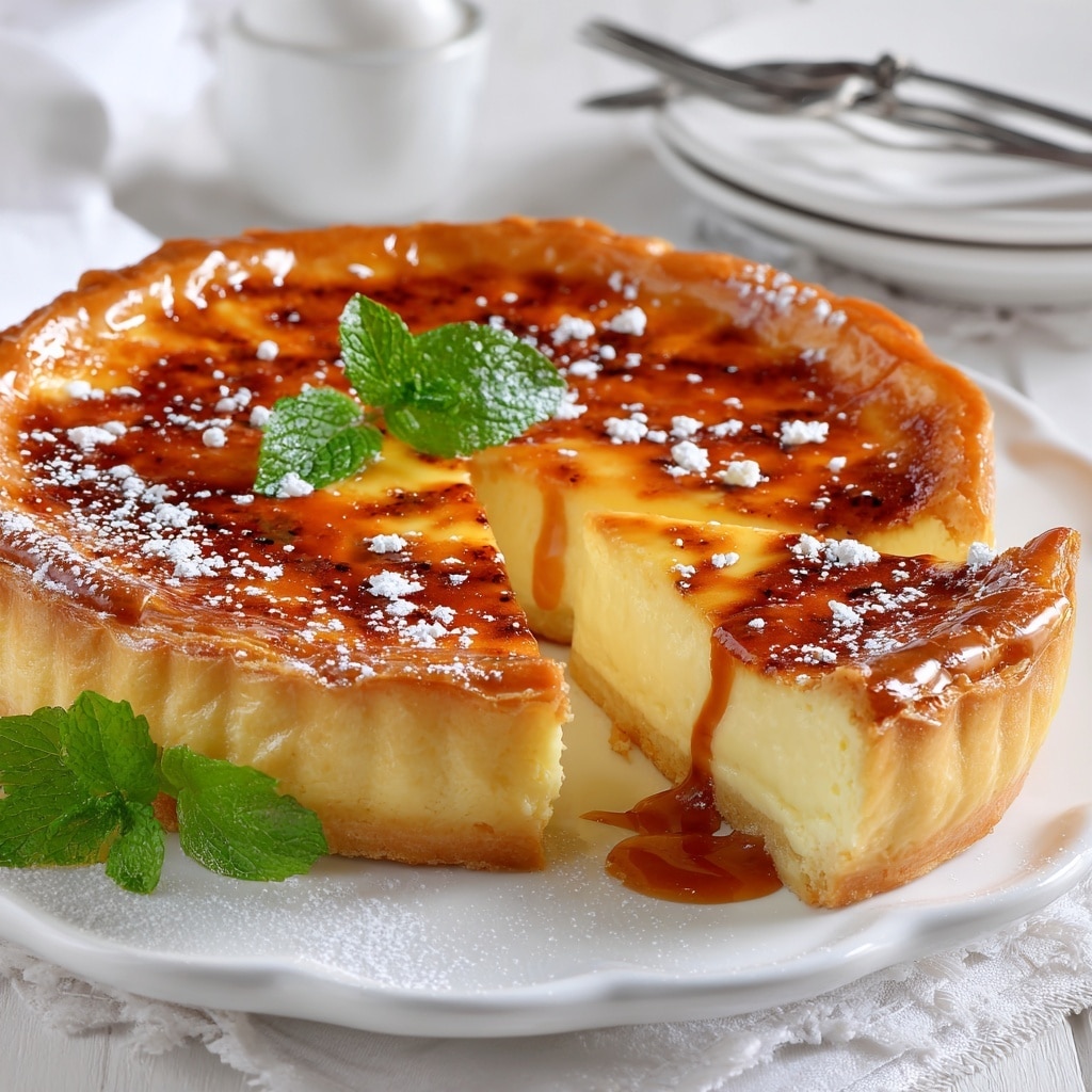 Cheese Flan with Caramelized Onion Recipe