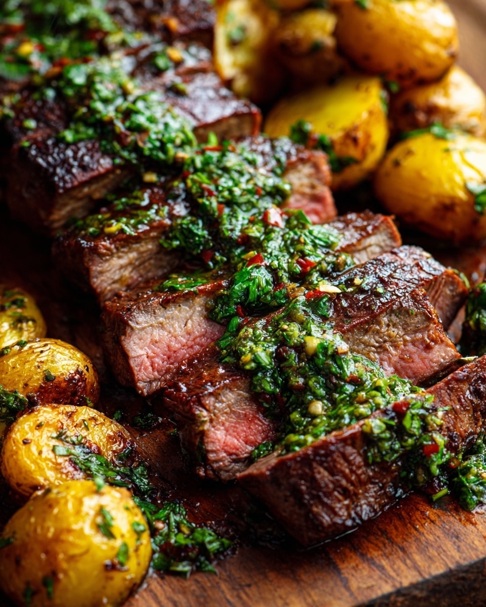 One-Pan Roast Rack of Lamb with Green Olive Potatoes Recipe - Recipe Image
