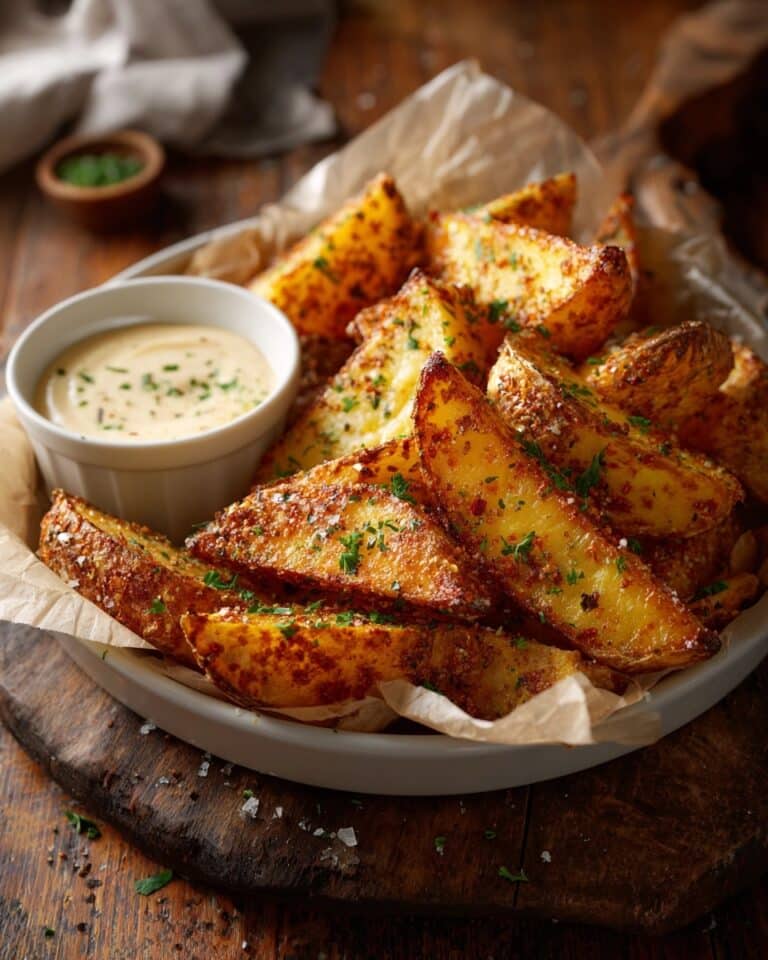 Air Fryer Potato Wedges with Ranch Seasoning Recipe