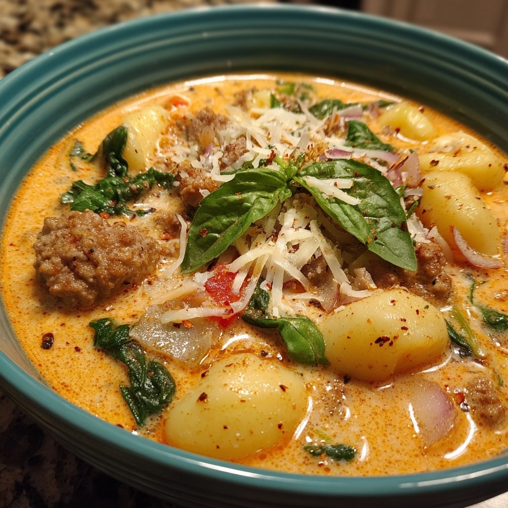 Slow Cooker Chicken Gnocchi Soup (Olive Garden Copycat) Recipe