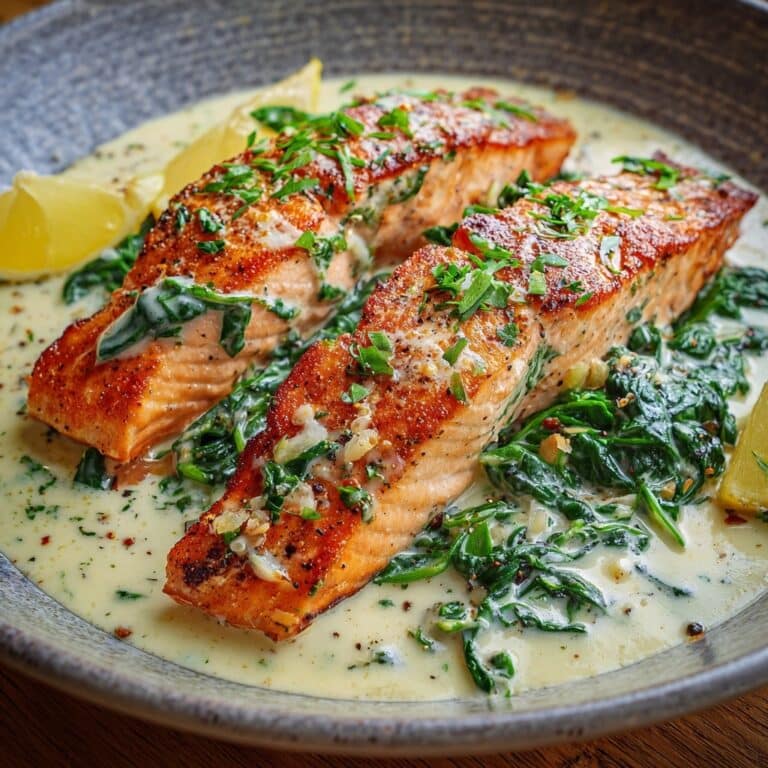 Slow Cooker Salmon with Creamy Lemon Sauce Recipe