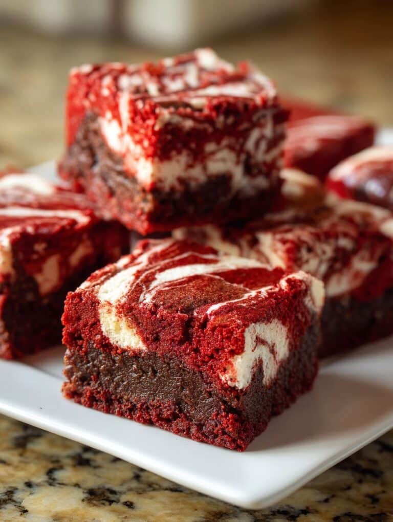 Red Velvet Brownies with Cream Cheese Frosting Recipe