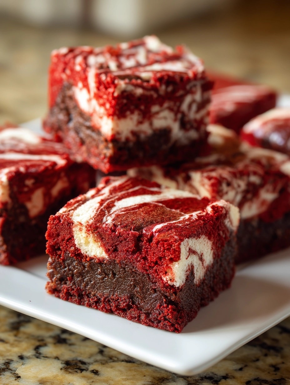 Red Velvet Brownies with Cream Cheese Frosting Recipe