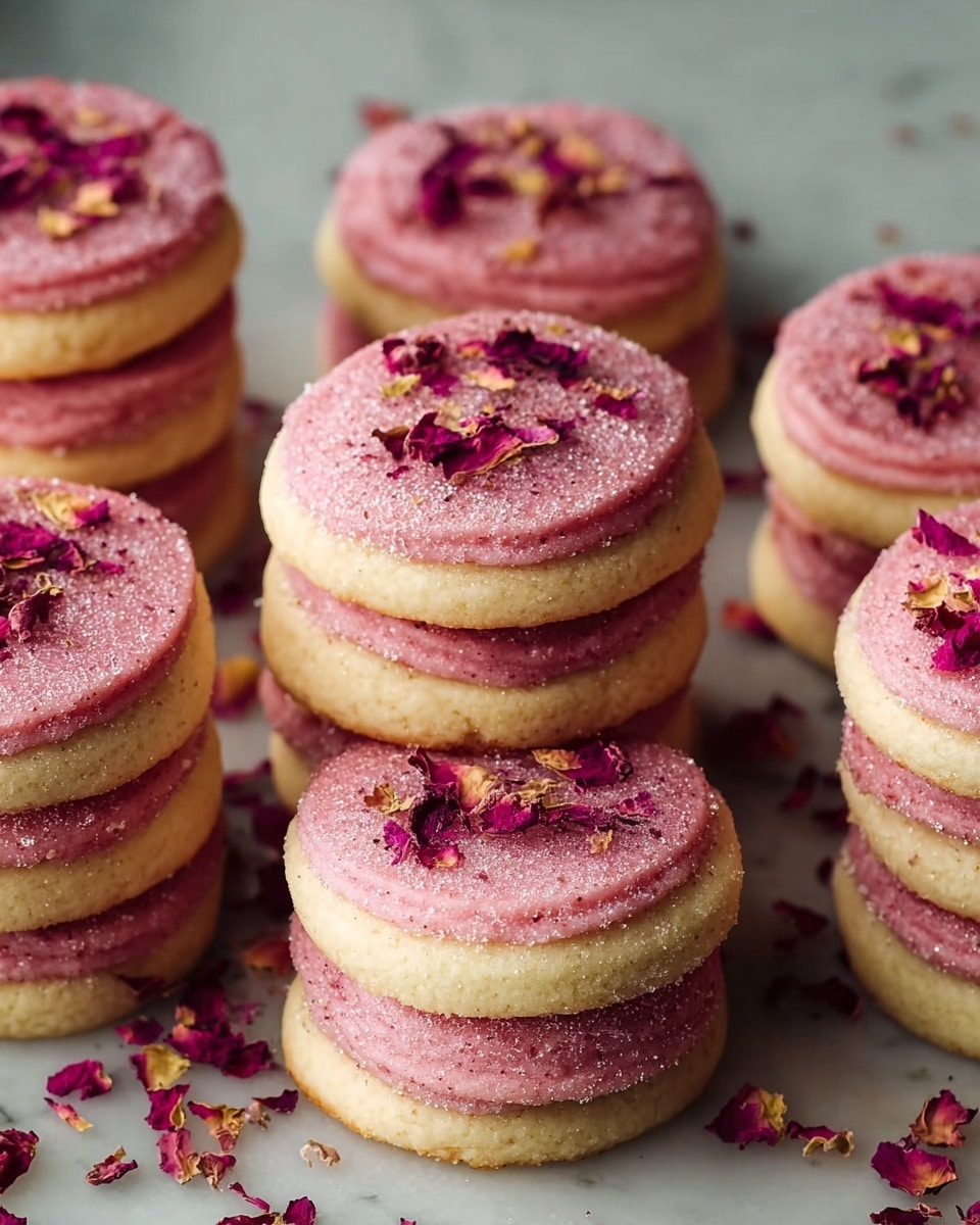 Raspberry Rose Cookies Recipe