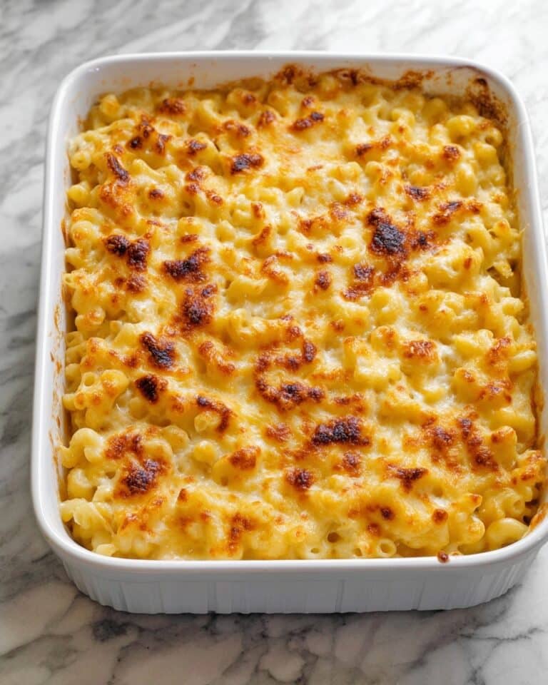 Oven-Baked Macaroni and Cheese with Silky Cheddar-Gruyère Sauce Recipe