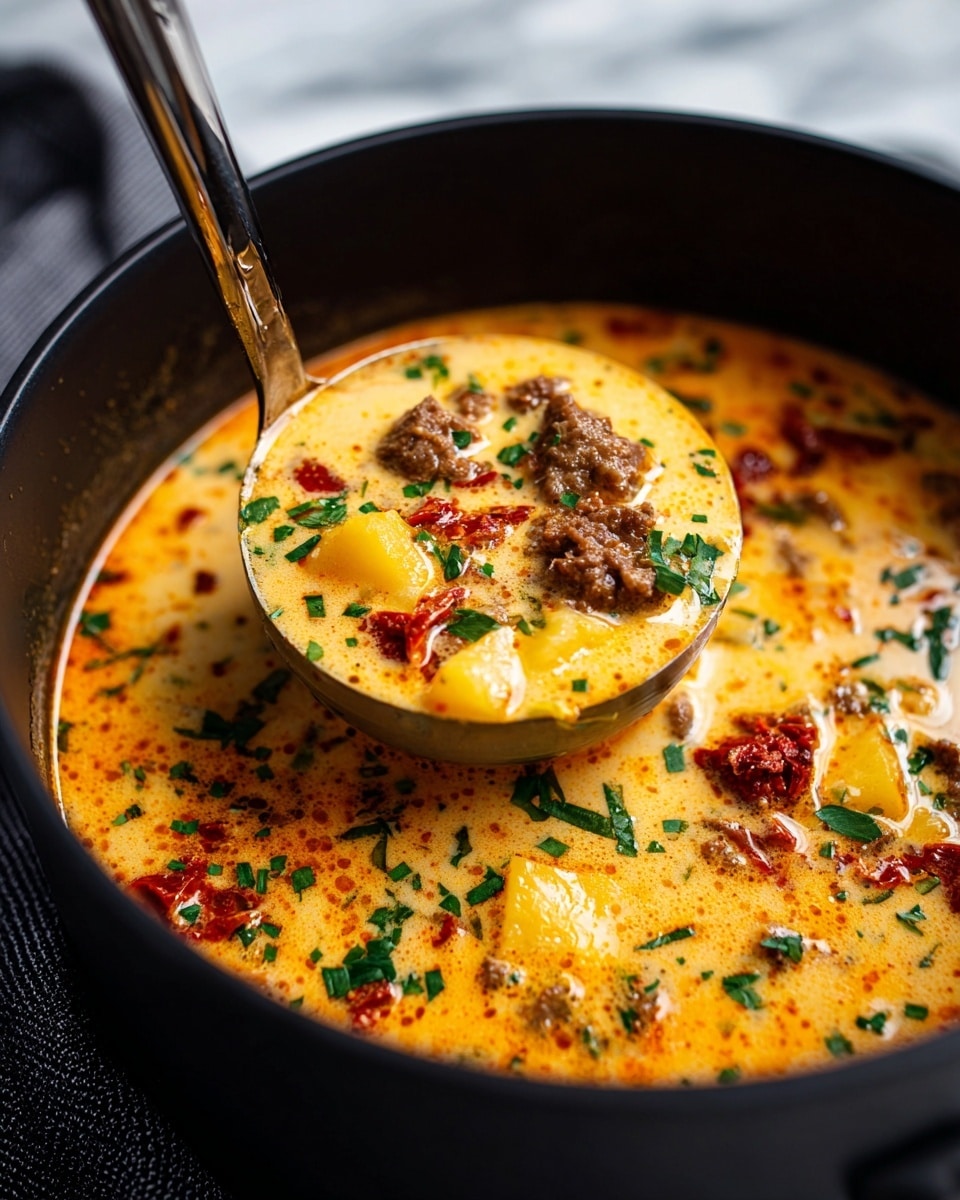 Tuscan Sausage and Potato Soup Recipe - Recipe Image