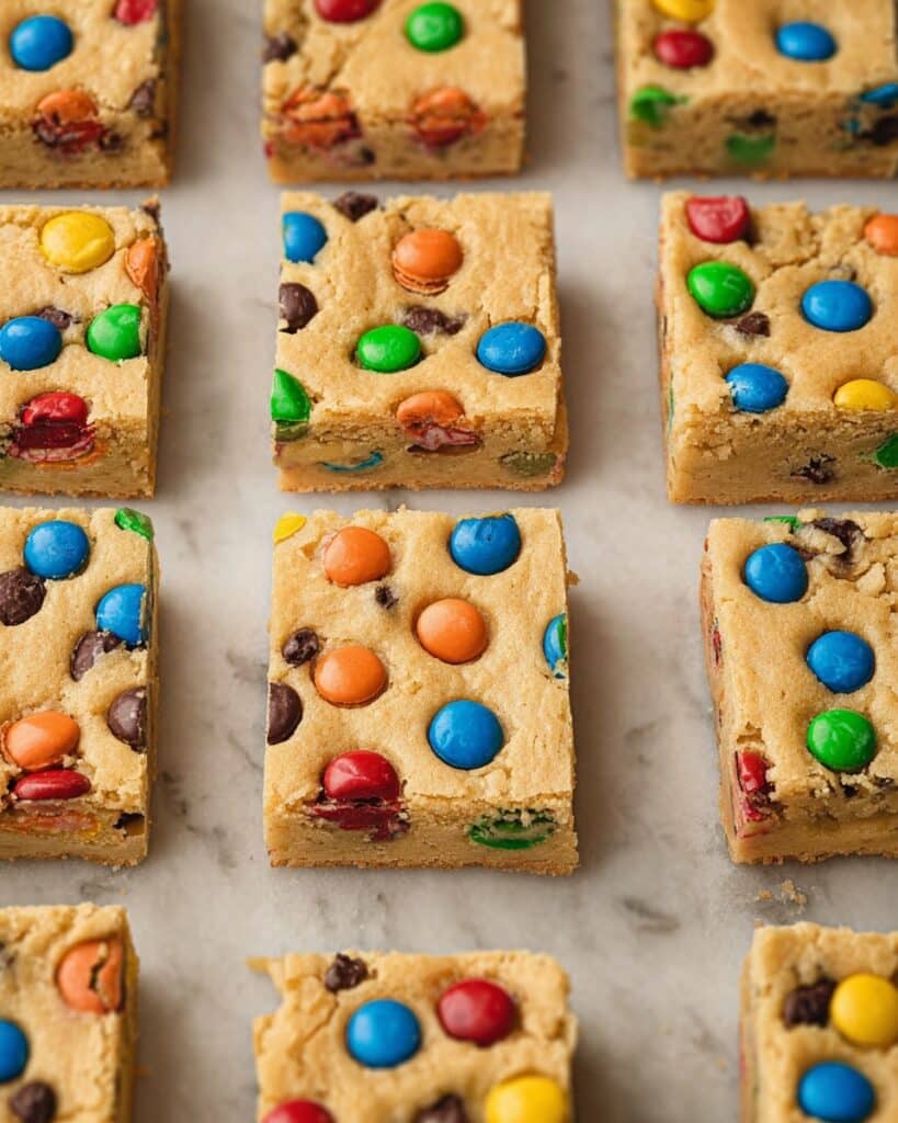 M&M Cookie Bars Recipe