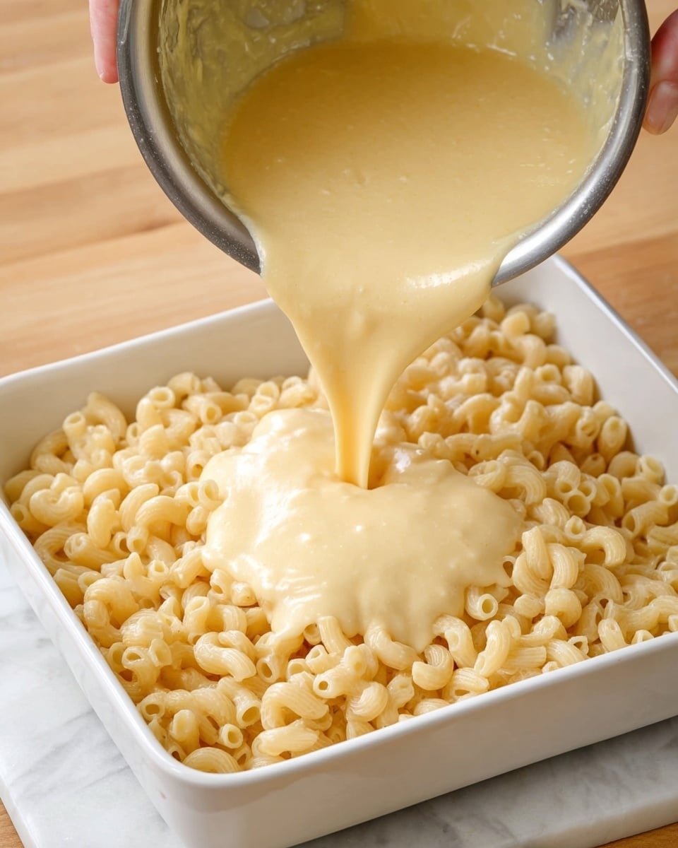 Oven-Baked Macaroni and Cheese with Silky Cheddar-Gruyère Sauce Recipe - Recipe Image